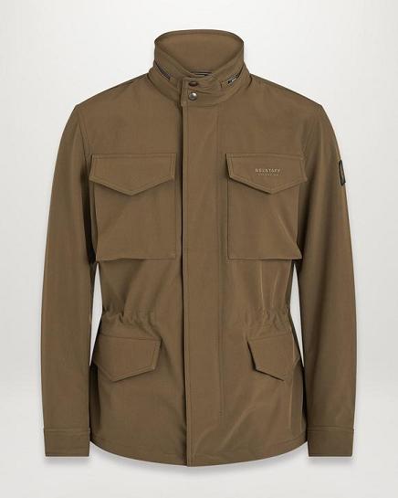 Veste Légère Belstaff Homme Fieldwood Vert Olive Soldes HP8241536